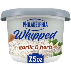 Philadelphia Garlic & Herb Whipped Cream Cheese Spread - 7.5 Oz