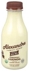 Alexandre Family Farm A2/a2 Whole Eggnog - 12 Oz