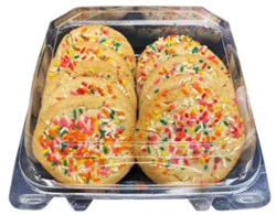 Sugar Cookies W/sprinkles Jumbo 10 Count - Ea