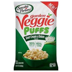 Sensible Portions Sour Cream Garden Veggie Puffs - 3 Oz