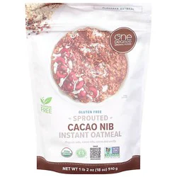 One Degree Oatmeal Sprouted Cacao Nib - 18 Oz