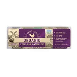Dutch Farms Medium Organic Brown Eggs - 12 Count