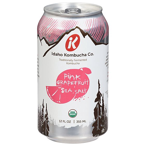 slide 1 of 1, Idaho Pink Grapefruit Sea Salt Kombucha - 12 Fl. Oz., 12 fl oz