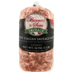 Sausage Meat Sweet Italian - 16 Oz