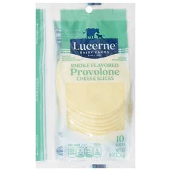 Lucerne Cheese Provolone Smoke Flavored Sliced - 8 Oz
