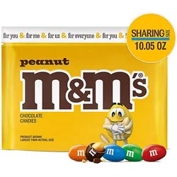 M&m's Peanut Milk Chocolate Sharing Size In Resealable Bag - 10.05 Oz