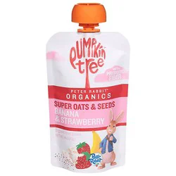 Peter Rabbit Organics Super Oats And Seeds Banana & Strawberry Baby Food - 4 Oz