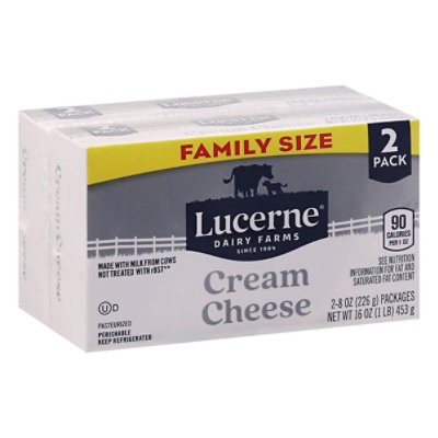 slide 1 of 1, Lucerne Cream Cheese Family Size - 16 Oz, 16 oz