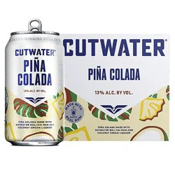Cutwater Bali Hai Rum Pina Colada Rtd In Cans - 4-12 Fz