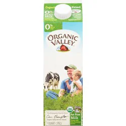 Organic Valley Uht Non Fat Milk - 32 Fz