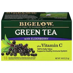 Bigelow Tea Green Elderberry Vit Cin C - 0.9 Oz