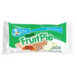 Pies Drakes Snack Apple Fruit Pies - 4.4 Oz