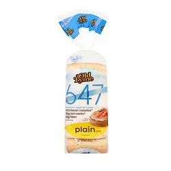 Old Tyme 647 Plain Bagels 6pk 19 Oz - 19 Oz