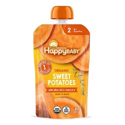 Happy Baby Organics Sweet Potatoes With Olive Oil + Rosemary - 4 Oz