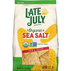 Late July Snacks Restaurant Style Sea Salt Tortilla Chips - 10.1 Oz