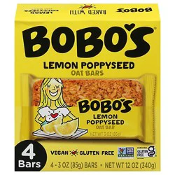 Bobos Oat Bar Lmn Poppyseed Mp - 4-3 Oz