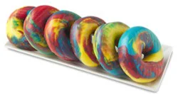 Rainbow Bagels 6 Count - Ea
