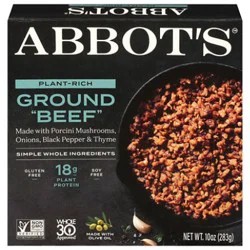 Abbots Butcher Plant Based Ground Beef - 10 Oz