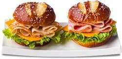 Readymeals Ham & Turkey Pretzel Duo Sandwich Ready2eat - Each