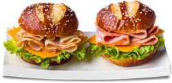 Readymeals Ham & Turkey Pretzel Duo Sandwich Ready2eat - Each