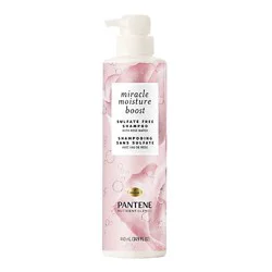 Pantene Nutrient Blends Moisture With Rose Water Sulfate Free Shampoo - 14.8 Oz