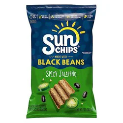 Sunchips Whole Grain Snacks Black Bean Spicy Jalapeno - 7 Oz