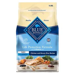Blue Buffalo Life Protection Formula Puppy Dry Dog Food Dha Chicken & Brown Rice Recipe - 5 Lb