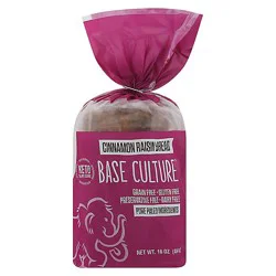 Base Culture Cinamon Raisin Bread - 16 Oz