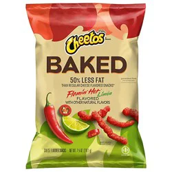 Cheetos Baked Cheese Flavored Snacks Flamin Hot Limon - 7.625 Oz