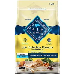 Blue Buffalo Life Protection Formula Adult Healthy Weight Dry Dog Food - 5 Lb