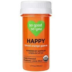 So Good So You Organic Happy Blood Orange Guava Probiotic Juice Shot - 1.7 Fl. Oz.