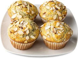 Signature Select Almond Poppy Seed Muffins 4 Count - Each