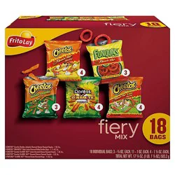 Frito Lay Variety Pack Fiery Mix - 18 Count