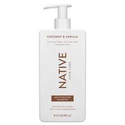 Native Shampoo Coconut Vanilla Moisturiz - 16.5 Oz