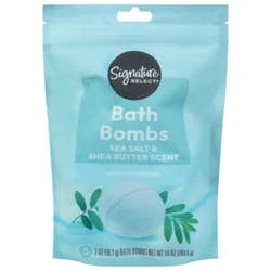 Signature Select Bath Bombs Sea Salt Shea 5 Pack - 2 Oz