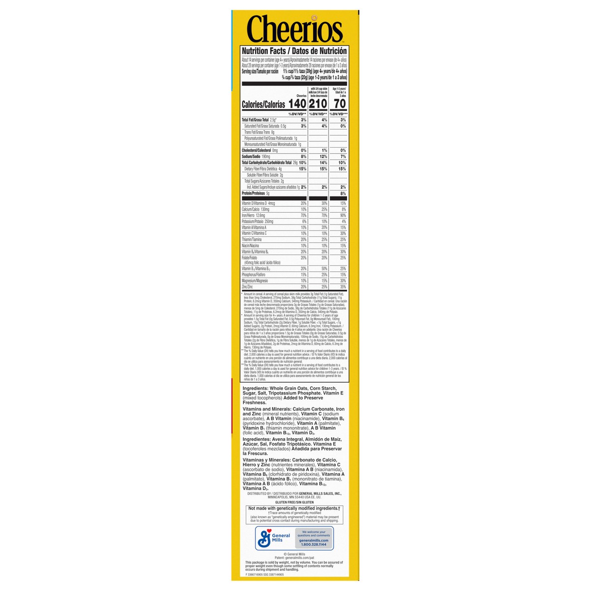slide 7 of 11, Gmills Cheerios Tstd Whl Grn Oat Cereal Family Sz - 20 Oz, 20 oz