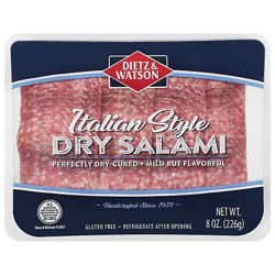 Dietz & Watson Dry Italian Salami Pre-Sliced Basket Weave - 8 Oz