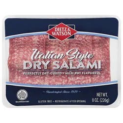 Dietz & Watson Dry Italian Salami Pre-Sliced Basket Weave - 8 Oz