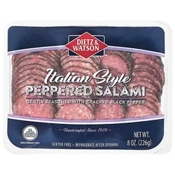 Dietz & Watson Pepper Salami Pre-Sliced Basket Weave - 8 Oz