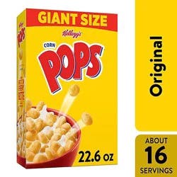 Kellogg's Corn Pops 8 Vitamins And Minerals Original Breakfast Cereal - 22.6 Oz