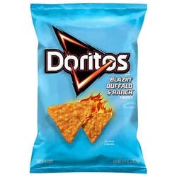 Doritos Tortilla Chips Blazin Buffalo & Ranch Flavored 9 1/4 Oz - 9.25 Oz