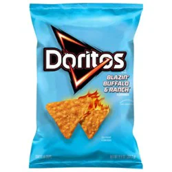 Doritos Tortilla Chips Blazin Buffalo & Ranch Flavored 9 1/4 Oz - 9.25 Oz