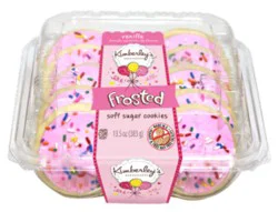 Kimberleys 10ct Pink Frosted Sugar Cookies Vanilla - 13.5 Oz