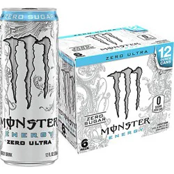 Monster Energy Ultra Zero Ultra - 6 -12 Fl. Oz.