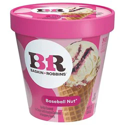 Baskin Robbins Baseball Nut Ice Cream - 14 Oz