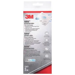 3M Aura Respirator 9205+ N95 Masks - 3 Count