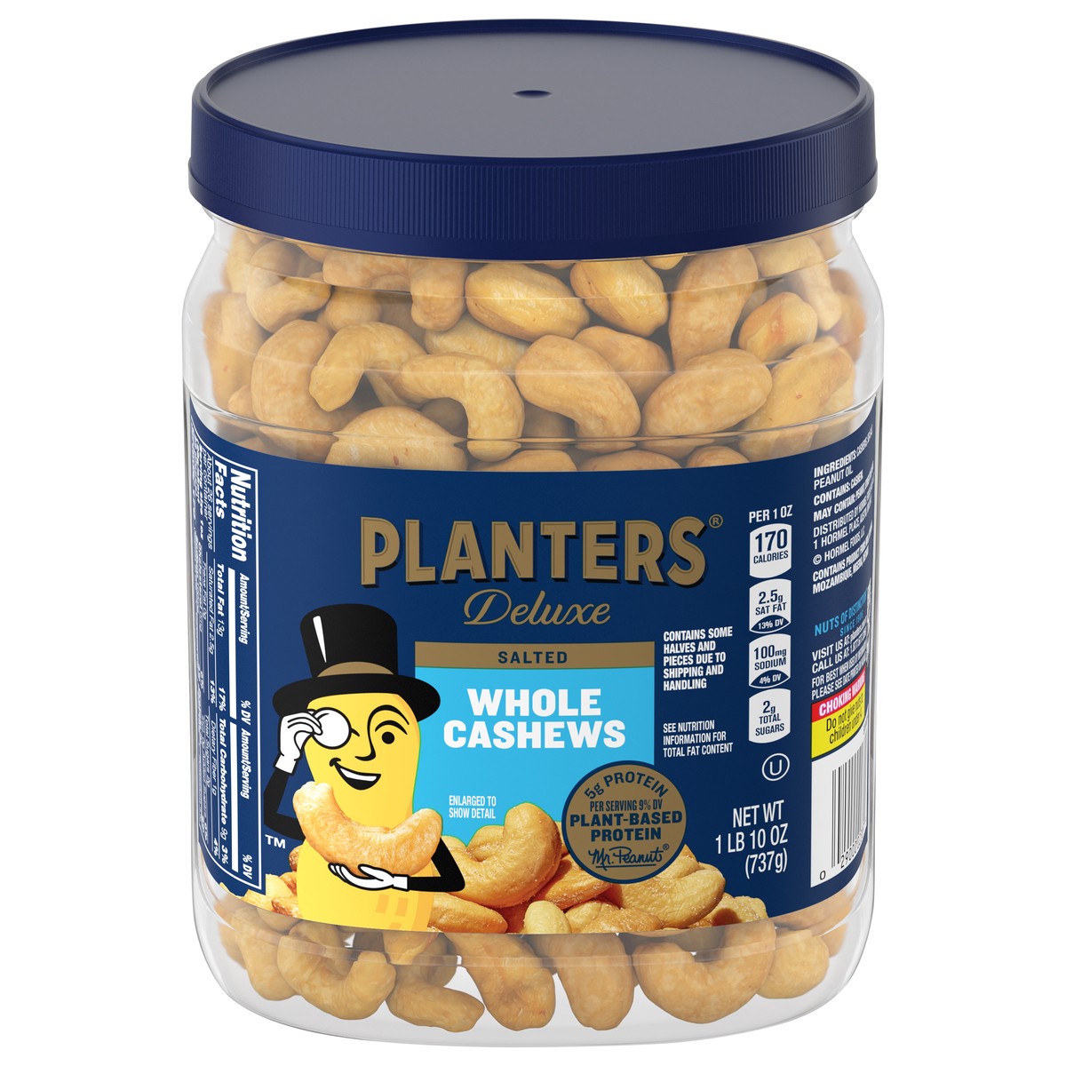 slide 1 of 13, Planters Deluxe Whole Salted Cashews 26 oz, 26 oz