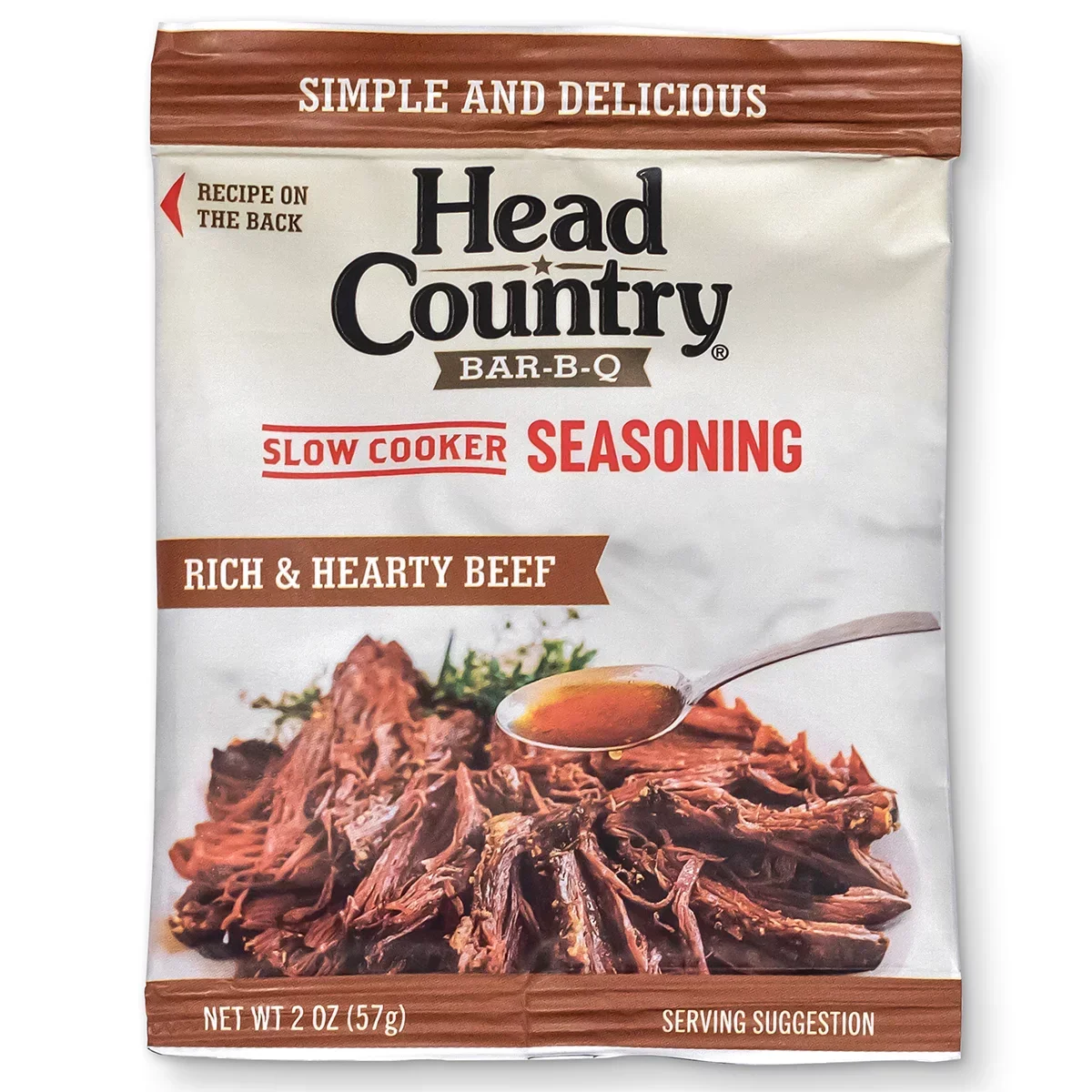 slide 1 of 1, Head Country Bar-B-Q Slow Cooker Rich & Hearty Beef Seasoning 2 oz, 2 oz