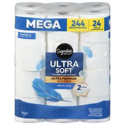Signature Select Our Softest Ultra Bath Tissue - 24 Rolls