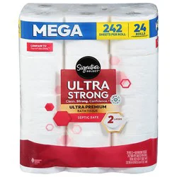 Signature Select Our Strongest Ultra Bath Tissue - 24 Rolls